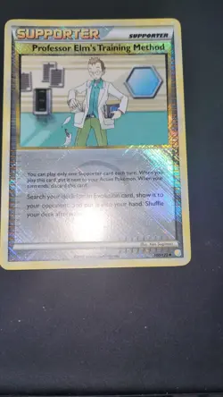 Pokemon Professor Elm's Training Method 100/123 Professor Program Promo Holo NM! - Image 1