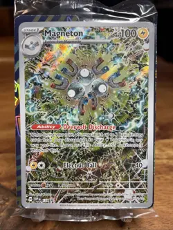 Pokemon Magneton 159 SVP English BLACK STAR RARE HOLO PROMO CARD - SEALED - Image 1