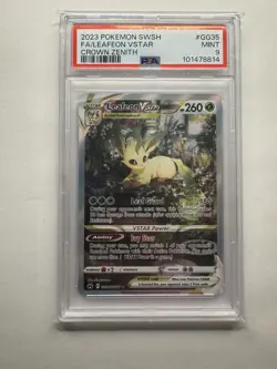 Pokemon Leafeon VSTAR Crown Zenith Galarian Gallery Full Art #GG35 PSA 9 Mint - Image 1