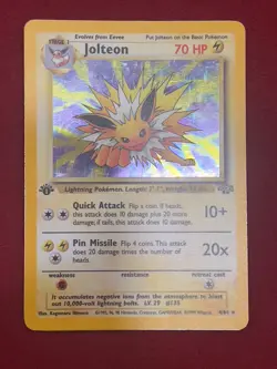Pokemon TCG - Jolteon Holo - #4/64 - 1st Edition - Jungle 1999 - LP/MP - Image 1