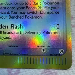 2003 Dunsparce 60/100 Sandstorm Reverse Holo Pokemon TCG - Image 4