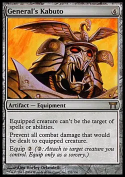 General's Kabuto ~ Champions of Kamigawa [ PLAYED ] [ Magic MTG ] - Image 1