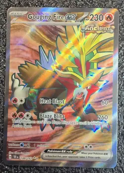 Pokemon TCG Gouging Fire ex 188/162 Temporal Forces 2024 NM - Image 2