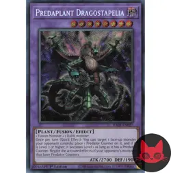 Yugioh Predaplant Dragostapelia RA01-EN027 Secret Rare 1st Edition NM - Image 1