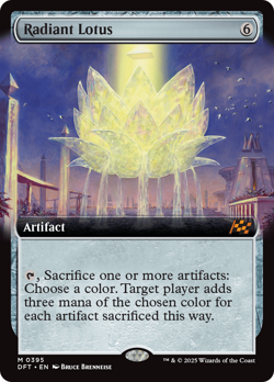 Radiant Lotus - Foil Extended Art - DFT - NM - MTG - Image 1