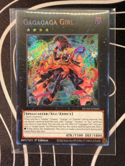 Gagagaga Girl (SECRET RARE) DUAD-EN043 (NM) Duelist's Advance 1st Ed Yu-Gi-Oh! - Image 1