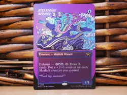 MTG Mindspring Merfolk 0337 | FOIL RARE BORDERLESS | NM Near Mint | DFT | 2025 - Image 1