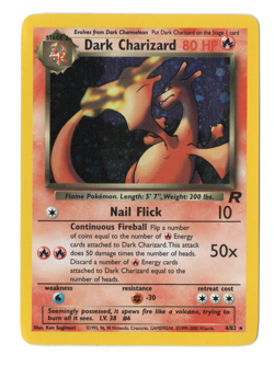 Dark Charizard 4/82 Pokemon Card TCG Team Rocket Unlimited Rare Holo LP - Image 1