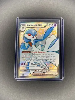 Pokemon TCG Gardevoir EX Full Art Shiny Rare Holo Card 217/091 Paldean Fates - Image 1