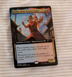 Sokka, Bold Boomeranger Foil Extended Art Promo MTG Card (MagicCon Atlanta) - Image 1
