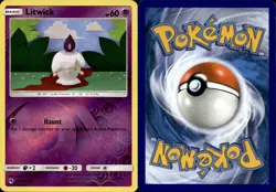 REVERSE HOLO Litwick 101/214 LP Asako Ito Crocheted Lost Thunder Pokemon Card - Image 1