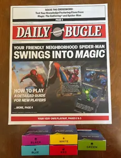 SDCC 2025 Magic The Gathering Spider-Man Welcome Deck Complete Set & Play Mat - Image 2