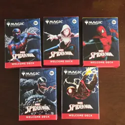 SDCC 2025 Magic The Gathering Spider-Man Welcome Deck Complete Set & Play Mat - Image 3
