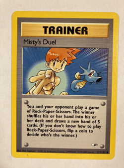 Pokemon TCG Misty's Duel 123/132 Gym Heroes trainer card - Image 1