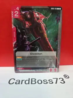 Gwadan Gundam Card Game . Dual Impact Rare . GD02-125 - Image 1