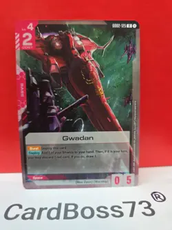 Gwadan Gundam Card Game . Dual Impact Rare . GD02-125 - Image 2