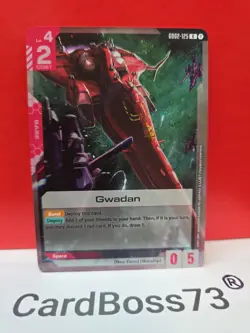 Gwadan Gundam Card Game . Dual Impact Rare . GD02-125 - Image 3