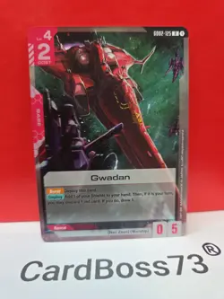 Gwadan Gundam Card Game . Dual Impact Rare . GD02-125 - Image 5