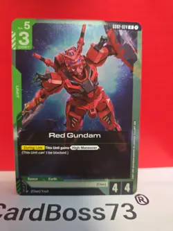 Red GundamGundam Card Game . Dual Impact Rare . GD02-024 - Image 3