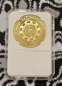 Marvel's Iron Man Gold Plated Collectible Coin Card Gift Set Souvenir In Case - Image 2
