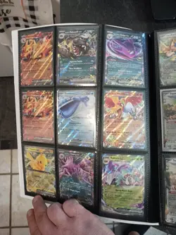 Huge Binder Collection Lot 396 Cards 44 Pages Of Pokemon Cards Mixed EX NM - Image 2