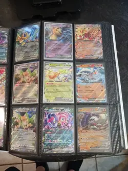 Huge Binder Collection Lot 396 Cards 44 Pages Of Pokemon Cards Mixed EX NM - Image 3