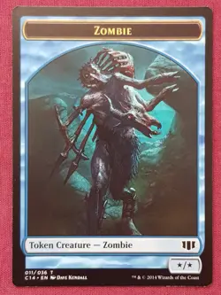 Magic The Gathering COMMANDER 2014 C14 KRAKEN ZOMBIE token card MTG - Image 2