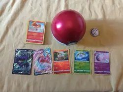 Pokemon Ball Tin with 25 cards and 5 Hologram cards (30 cards total) - Image 1