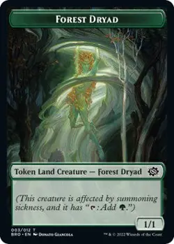 MTG Forest Dryad Token - 3 / English / Near Mint - Image 1