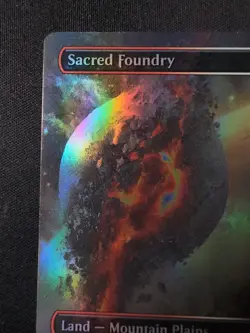 MTG - Sacred Foundry - Boarderless - Full Art - Foil - Free P+P - Image 3