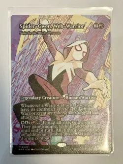 Spider-Man Magic the Gathering Spider-Gwen, Web-Warrior Regular 0024 Mythic (NM) - Image 1