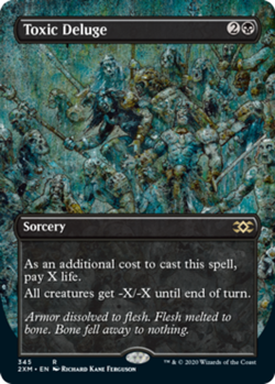 Mint/Near-Mint, English - 1 x MTG Toxic Deluge - Foil - Borderless Double Master - Image 1