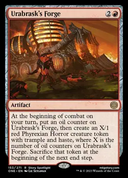 x1 Urabrask's Forge R MTG Phyrexia: All Will Be One M/NM, English - Image 1