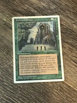 Sylvan Library MTG Core Set 4th Edition Regular - Image 1