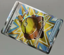 Pokemon Mega Evolution Fighting Gong Item Trainer Ultra Rare HoloFoil #168/132 - Image 2