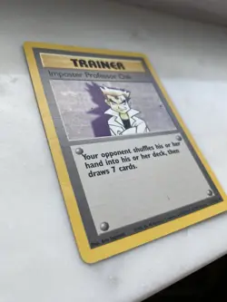 1999 Pokemon Base Set Shadowless Imposter Professor Oak 73/102 Rare Trainer LP - Image 2
