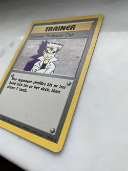 1999 Pokemon Base Set Shadowless Imposter Professor Oak 73/102 Rare Trainer LP - Image 3
