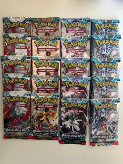 Pokemon TCG; Paradox Rift (SV04), Booster Packs, Lot of 20, Ready to Ship - Image 1
