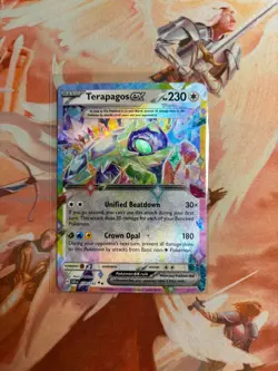 Terapagos ex 128/142 Double Rare Holo Near Mint Condition Stellar Crown - Image 1