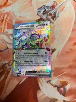 Terapagos ex 128/142 Double Rare Holo Near Mint Condition Stellar Crown - Image 2