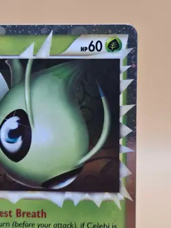 2010 Pokemon TCG HGSS Triumphant Holo Celebi Prime 92/102 LP - Image 3