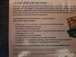 Pokemon TCG Sun and Moon Crimson Invasion Elite Trainer Box Set - Image 3