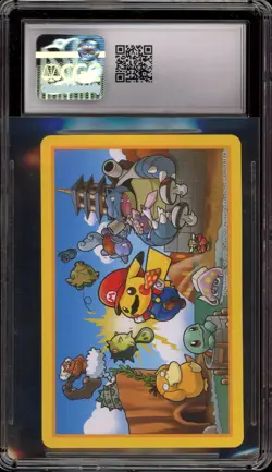 Pokemon Mario & Luigi Pikachu K of Clubs Japanese CGC 10 Gem Mint - Image 2