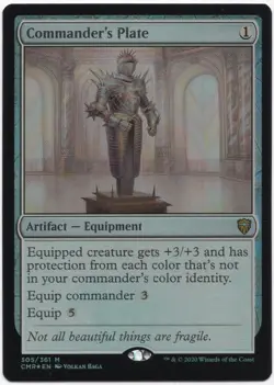 TL1096 Magic The Gathering Commander's Plate 305/361 FOIL Commander Legends - Image 1