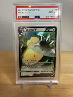 PSA 10 Pokemon Snorlax V #141 2020 Sword and Shield (58565952) - Image 4