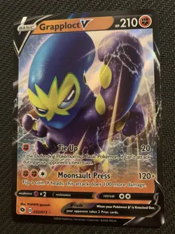 Grapploct V 032/073 Full Art Holo Ultra Rare Champion's Path Pokemon TCG NM - Image 1