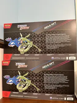2X Pokemon TCG Crown Zenith Sea and Sky Premium Collection Boxes New Sealed - Image 2