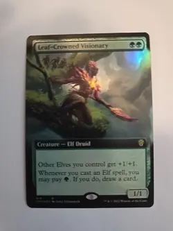 Leaf-Crowned Visionary (Extended Art) Dominaria United Foil - Image 1