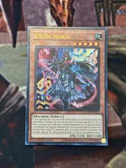 Yu-Gi-Oh! K9-04 Noroi 1st Edition Doom of Dimension Ultra Rare Near Mint - Image 1