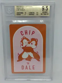 Bandai Carddass Disney 100 - Chip 'N Dale BGS 9.5 - Image 1